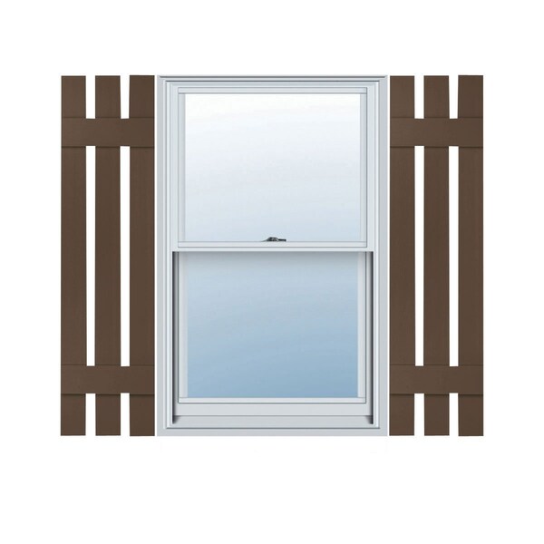Ekena Millwork Builders Edge, Standard Three Board Spaced, Board-n-Batten Shutters, 70120043009, PR 070120043009 - main